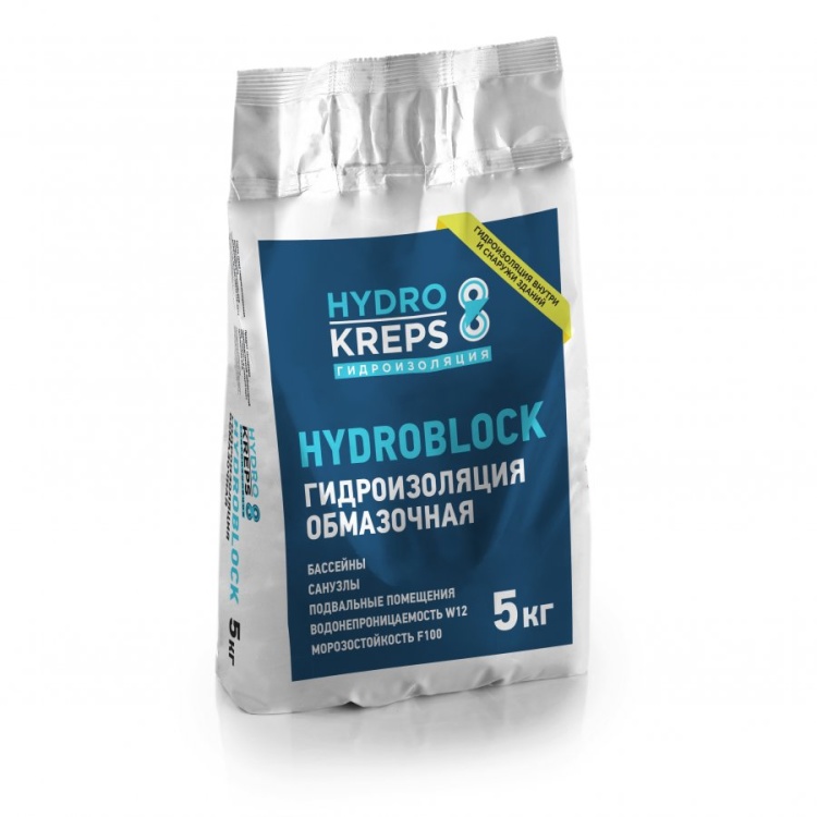 Гидроизоляция обмазочная Крепс  HYDROBLOCK (5кг)